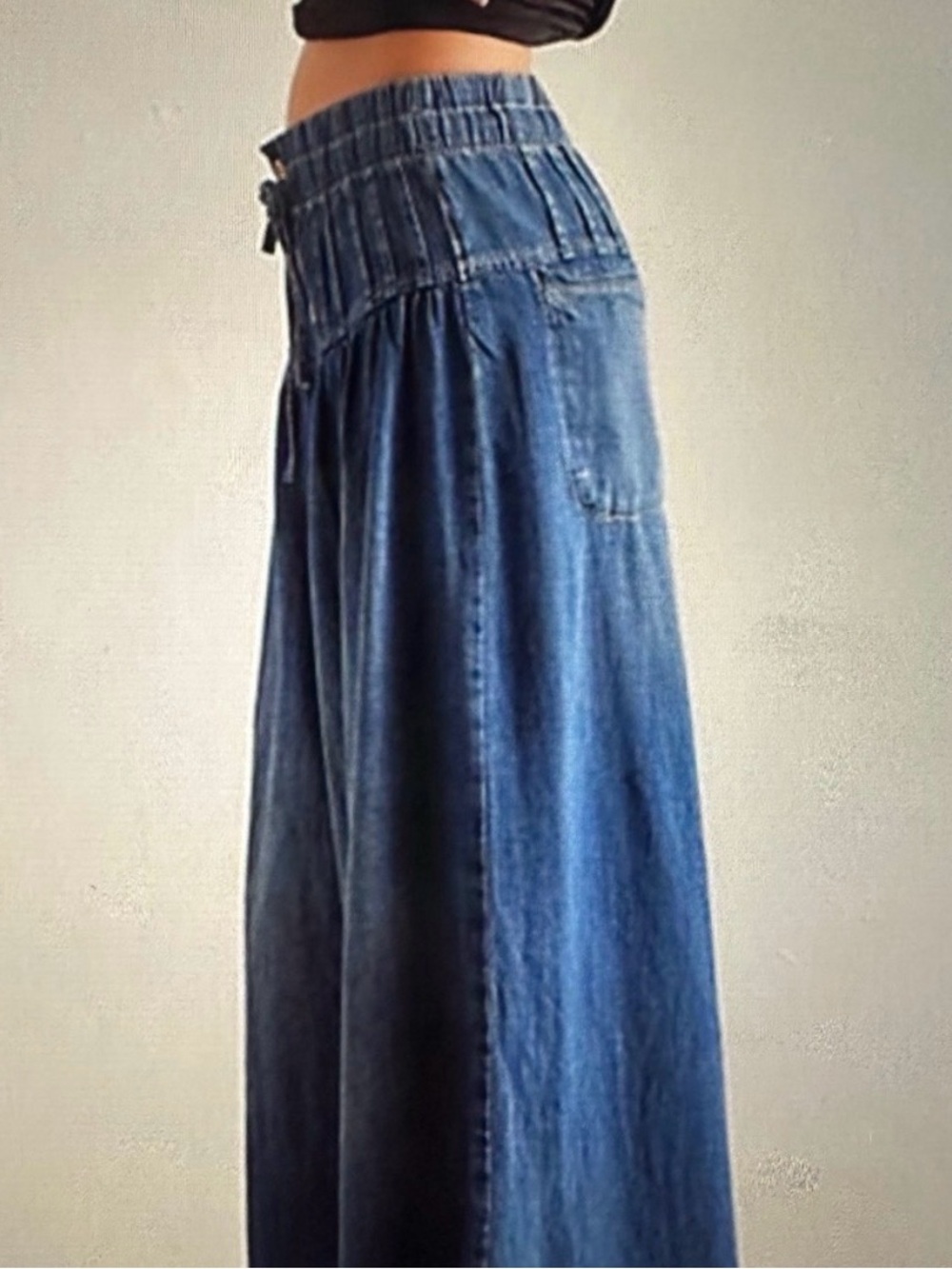 New Free People We The Free Forget Me Knot Pull-On Jeans Size S - Picture 3 of 12